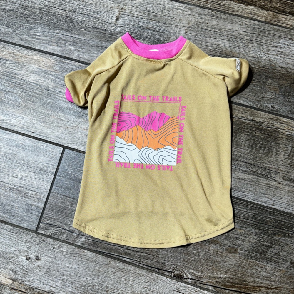 Arcadia Tan and Pink Dog Shirt